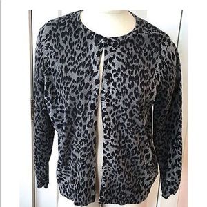 Croft & Borrow leopard cardigan